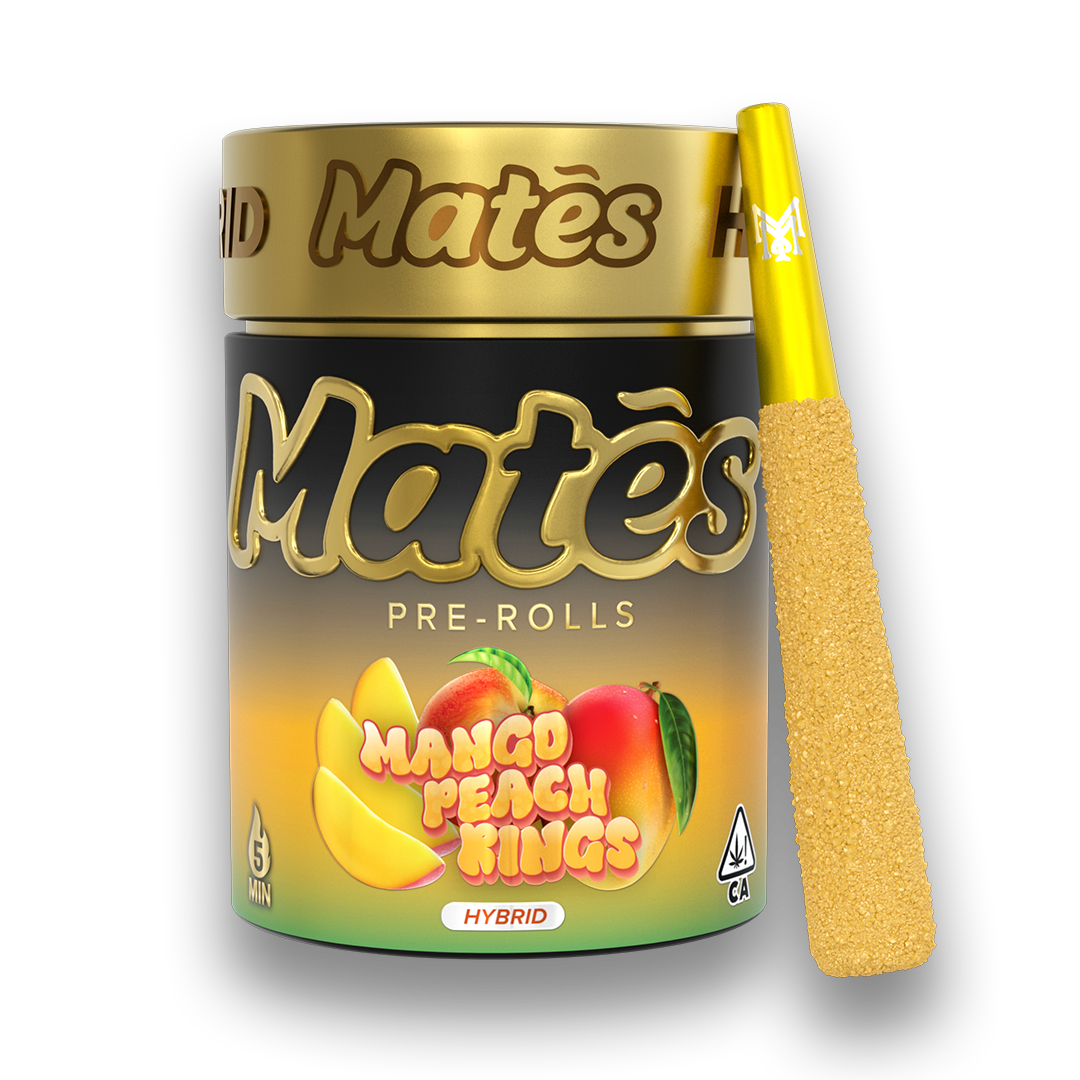 66830c5b130acd9fc91687c6_MM-Mates-Tin-MangoPeachRings.png Muha Meds Mango Peach Rings Pre Roll | Hybrid - Image 1