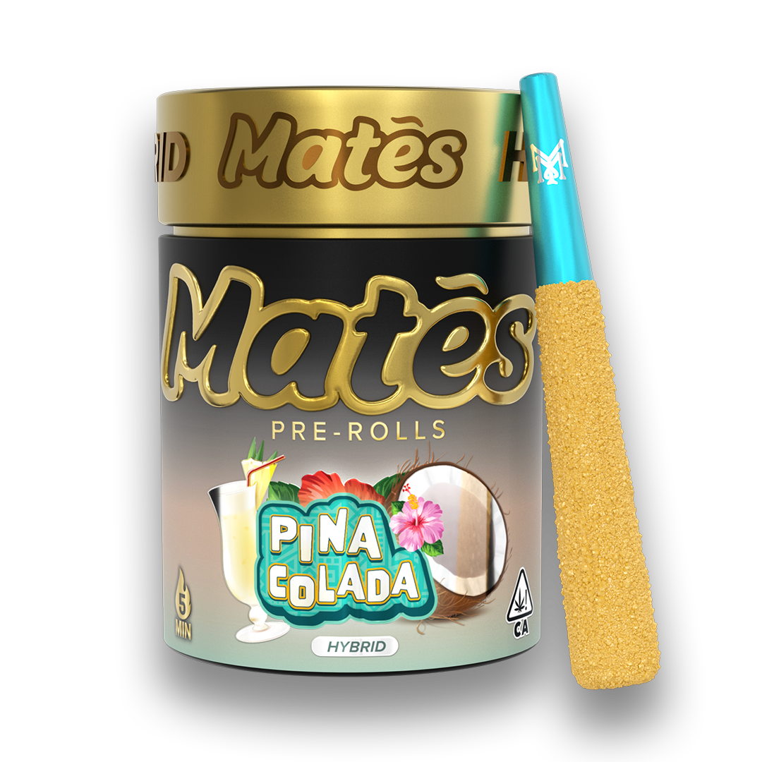 66830cb138067fc9e72344c3_MM-Mates-Tin-PinaColada.png Muha Meds Pina Colada Pre Roll | Hybrid - Image 1