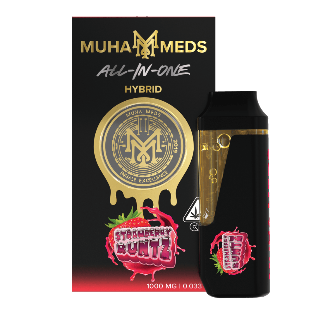 66a1563d19ca24ae6df193ec_CA_Dispo_Distillate_StrawberryRuntz_Front_V1.png Strawberry Runtz Muha Meds Disposable | Hybrid - Image 1